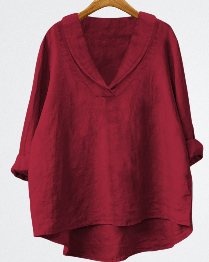 Brynn - Warmes Leinen-Overshirt