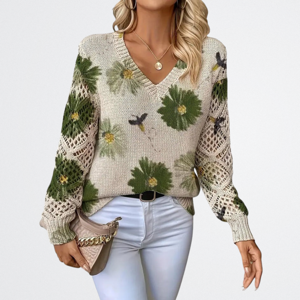 Solara - Wildblumen Strickpullover