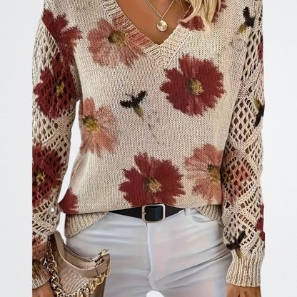 Solara - Wildblumen Strickpullover
