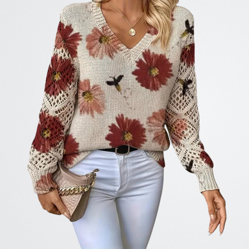 Solara - Wildblumen Strickpullover
