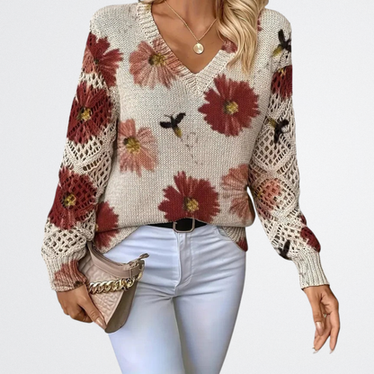 Solara - Wildblumen Strickpullover