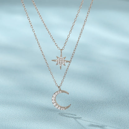 Symons - Star and Moon Pendant Necklace