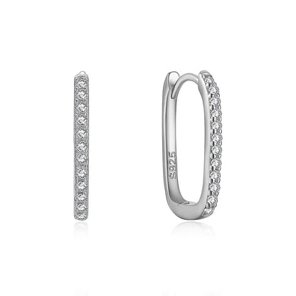 Diana - Earrings with Zirconia and Rhodium Plating