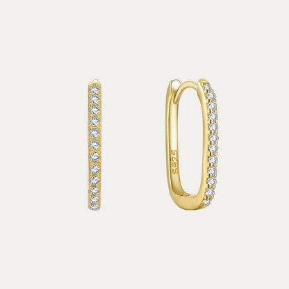 Diana - Earrings with Zirconia and Rhodium Plating
