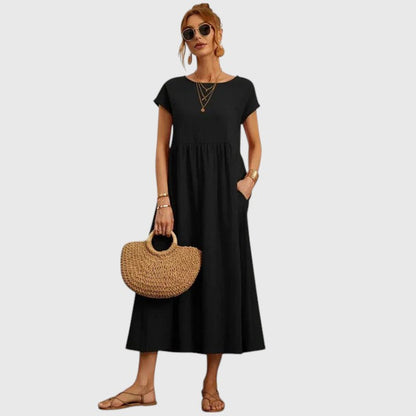 Fenella | Bequemes Midi-Kleid