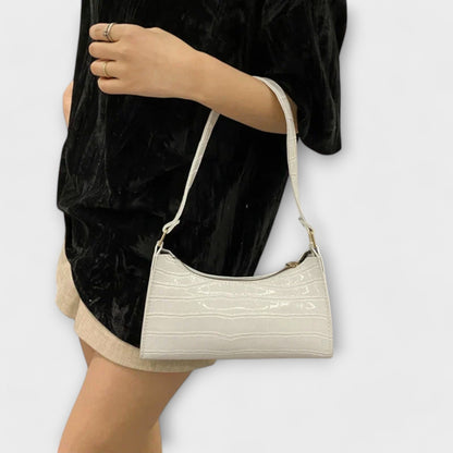 Olivia - Glänzende Lederhandtasche