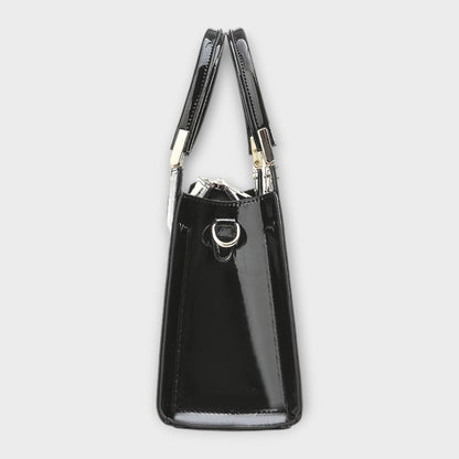 Olivia - Glänzende Krokodil-Muster Handtasche