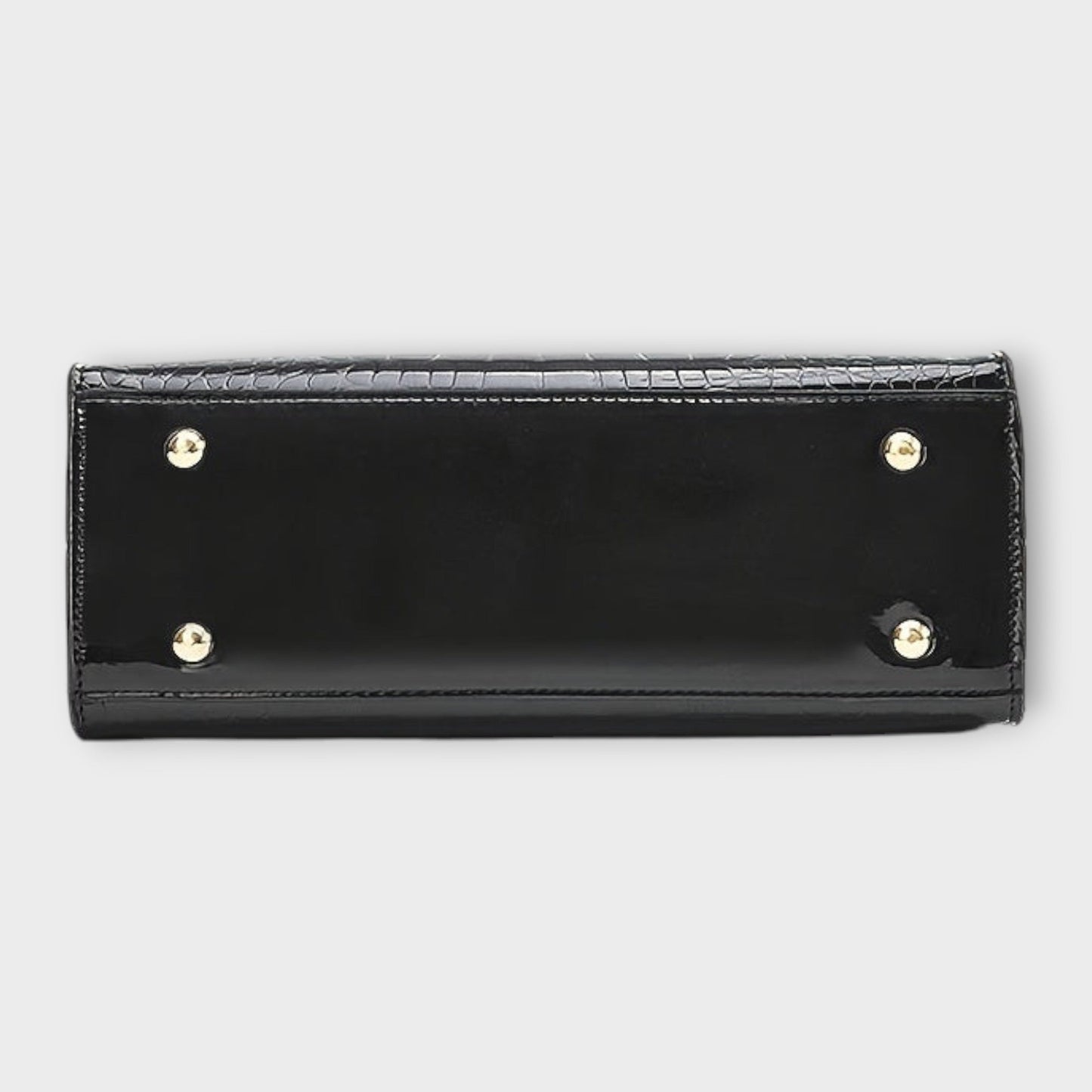 Olivia - Glänzende Krokodil-Muster Handtasche